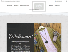 Tablet Screenshot of brataboutique.com